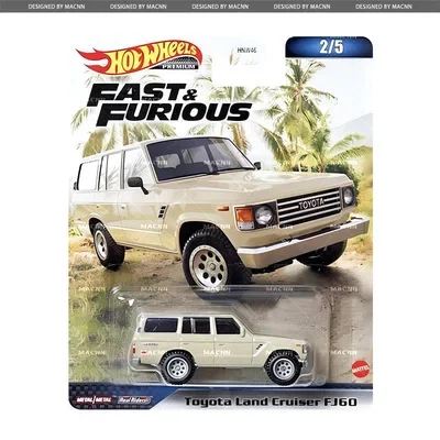 Genuine Hot Wheels Premium Car Fast and Furious Voiture Diecast 1/64 Toyota Land Cruiser Dodge Charger Hellcat Toys for Boys