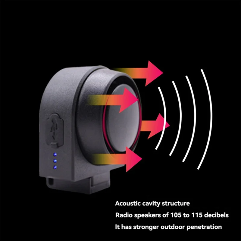 High Quality-Bicycle And Motorcycle Wireless Anti-Theft Vibration Alarm, Waterproof And USB Rechargeable Security System