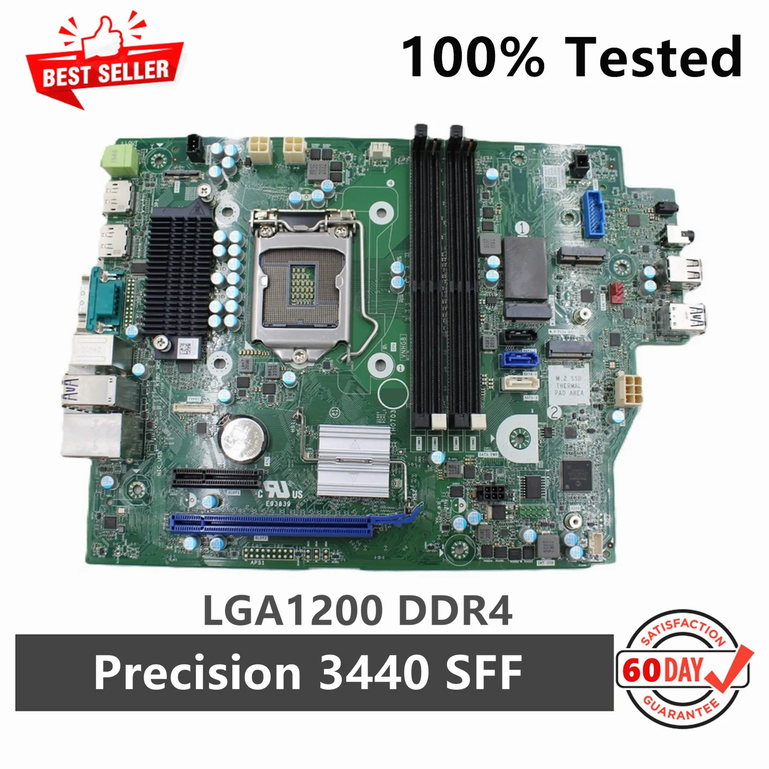 Original Dell Precision 3440 SFF Motherboard LGA1200 DDR4