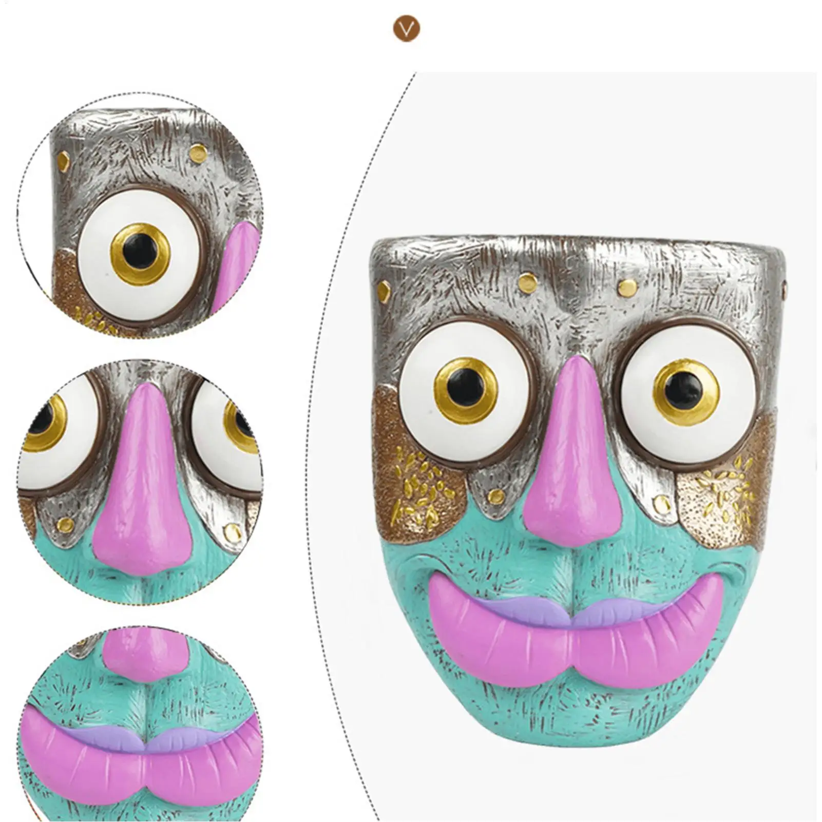 

Декоративные кашпо-фигурки для растений из смолы: настенные, для бонсай, для забора, террасы, дома, сада, двора, балкона, спальни (для использования в помещении и на улице)