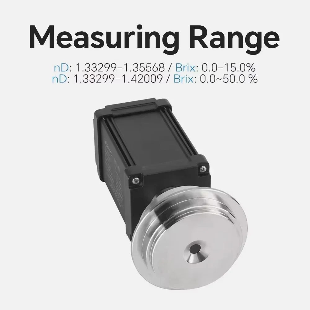 ZHYQ economical type industrial IOT remote in-line refractometer for measurement of nD brix temperature