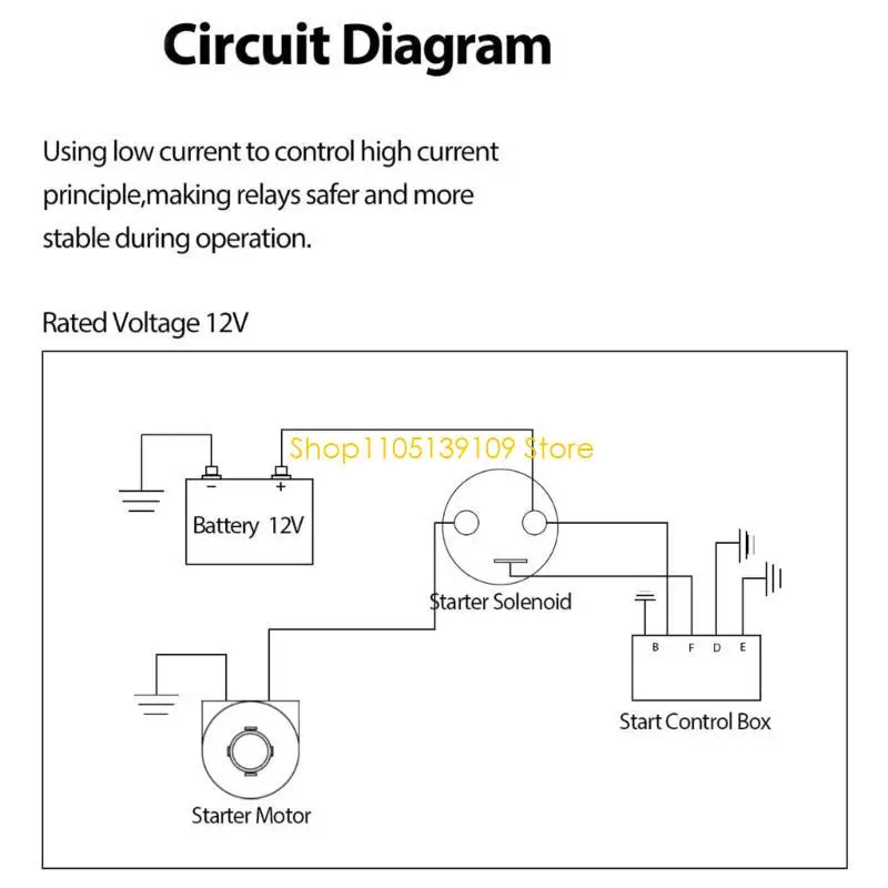 

P5ED Multifunction Starter Solenoid Relays Metal Solenoid Relays Engine Solenoid Relays for Gx390 Engines in Agricultural