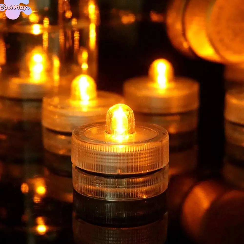 

Mini Fish Tank Candle Lamp Waterproof Multicolor Underwater LED Candle Lamp Decorative Plastic Submersible Mini LED Lights