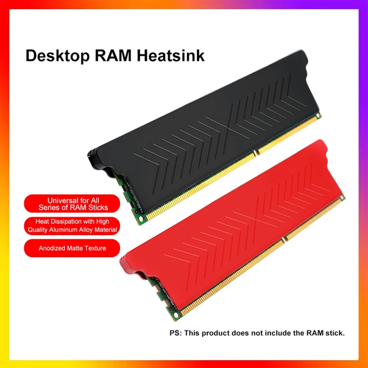 DDR3/4/5 Speichermodul Kühlkörper Desktop Ram Kühlkörper für alle Serien von Ram Sticks Wärmeableitung Doppelschicht-Schutzwerkzeug