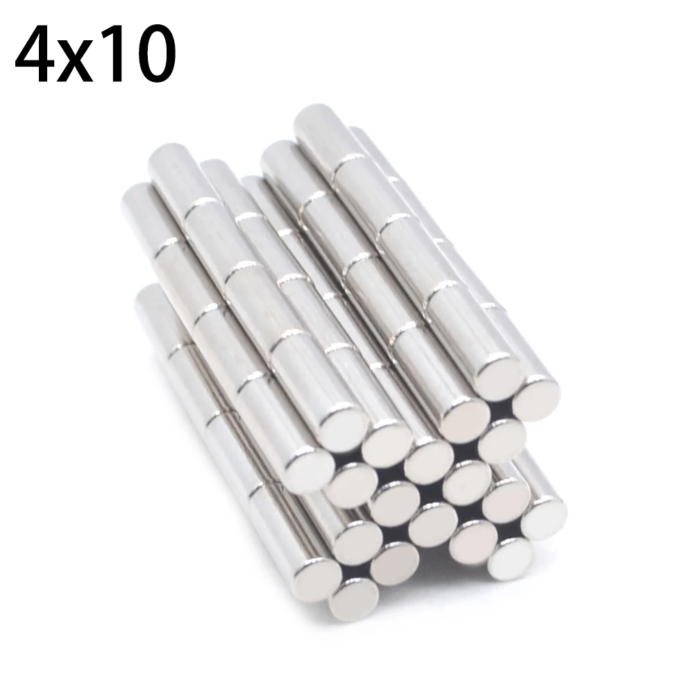 2/20/50/100/500pcs 4x10 MM Super Strong N35 4 x 10 MM Craft Permanet Powerful Rare Earth Ndfeb Neodymium Magnets 4*10