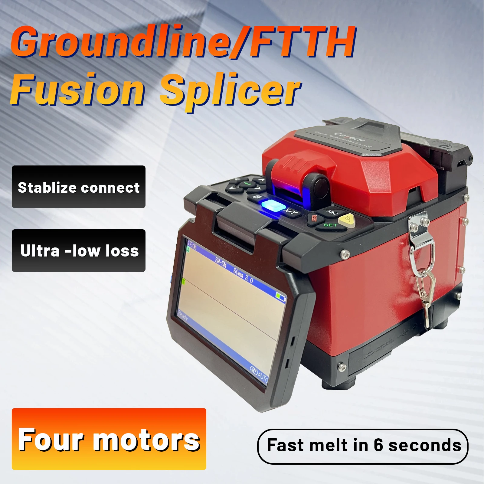 Ceyear6481B1+ Fiber Optic Fusion Machine Professional Optical Communication Equipment for Efficient Connectivity