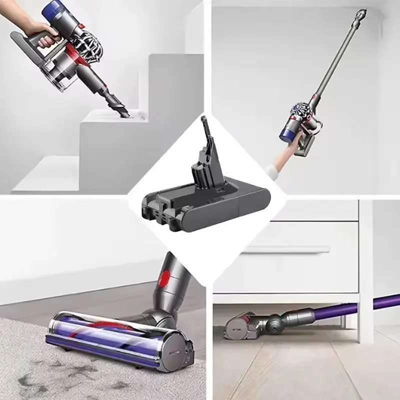 2025 جديد لدايسون V8 21.6 فولت 9000 مللي أمبير استبدال البطارية ل دايسون V8 المطلق خالية من الحبل فراغ يده مكنسة كهربائية البطارية