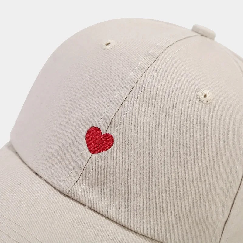 Men\'s Women\'s New Designer Baseball Caps Heart Love Embroidered Visor Hats Unisex