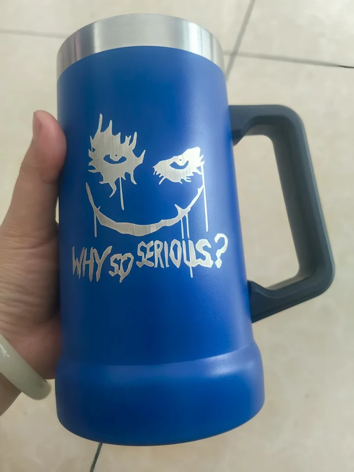 24온스 맥주 와인 보온병 대용량 컵 보냉 텀블러 커피 머그 진공 보온병 컵 커피 텀블러 계란 모양 (무료 이름) 썸네일 7