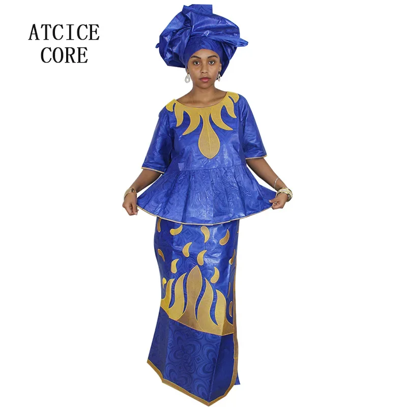 

African Dresses For Women New Fashion Dashiki African Bazin Riche Embroidery Design Clothing