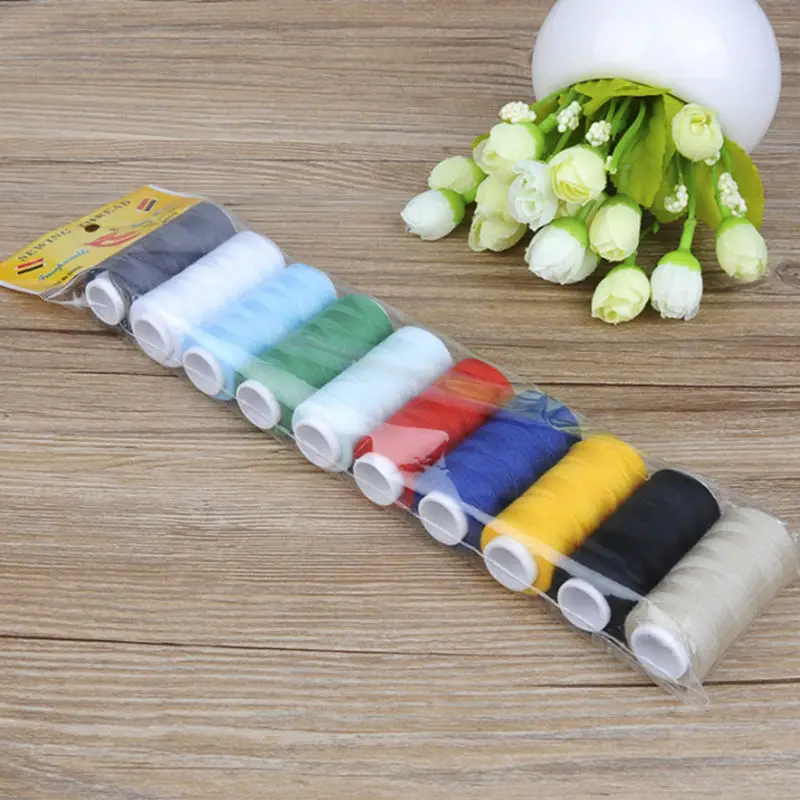 10Pcs Explosive Polyester Sewing Machine Line High Quality Sewing Thread Machine Embroidery Thread Spool Sewing Supplies