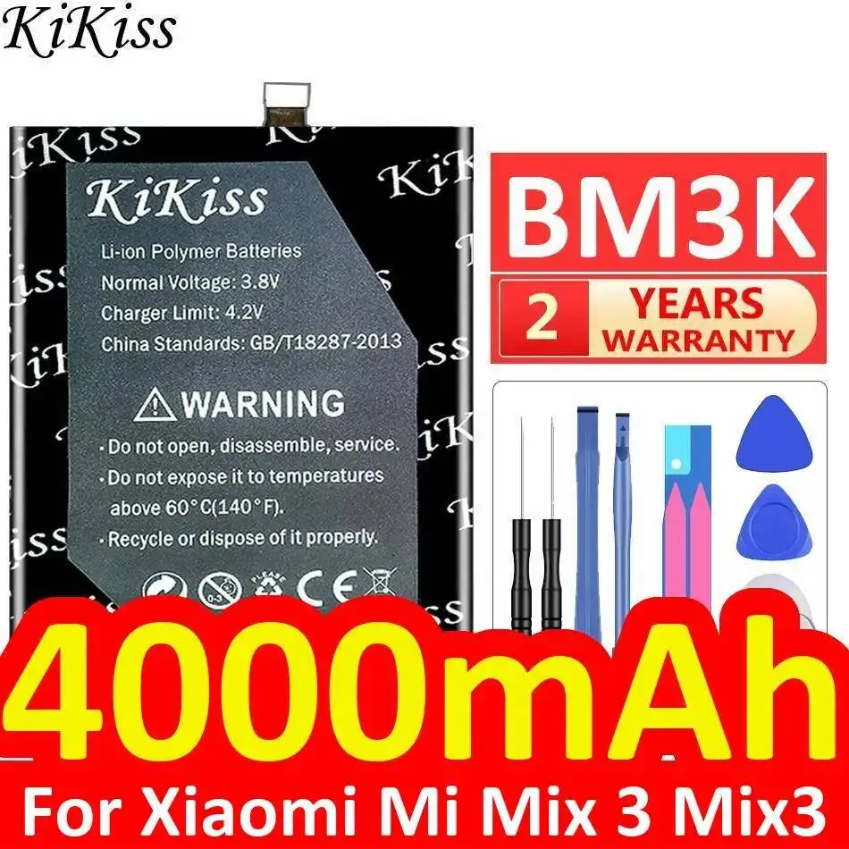 

4000mAh BM3K Mobile Phone Battery For Xiaomi MI Mix 3 Mix3 Premium Replacement Reliable Power