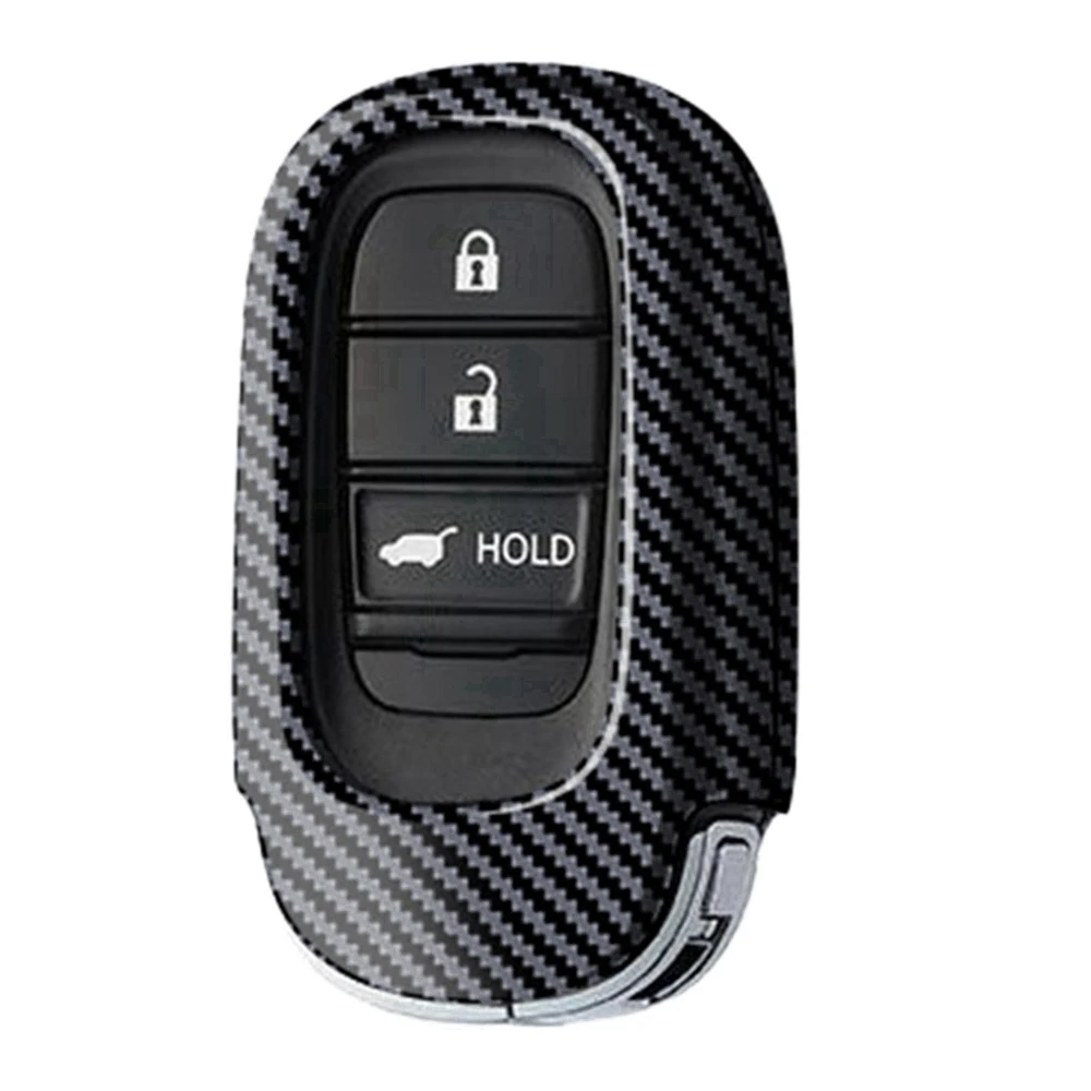 Étui de protection de clé de voiture en fibre de carbone, coque de clé, housse de protection, accessoires de voiture pour Honda Vezel