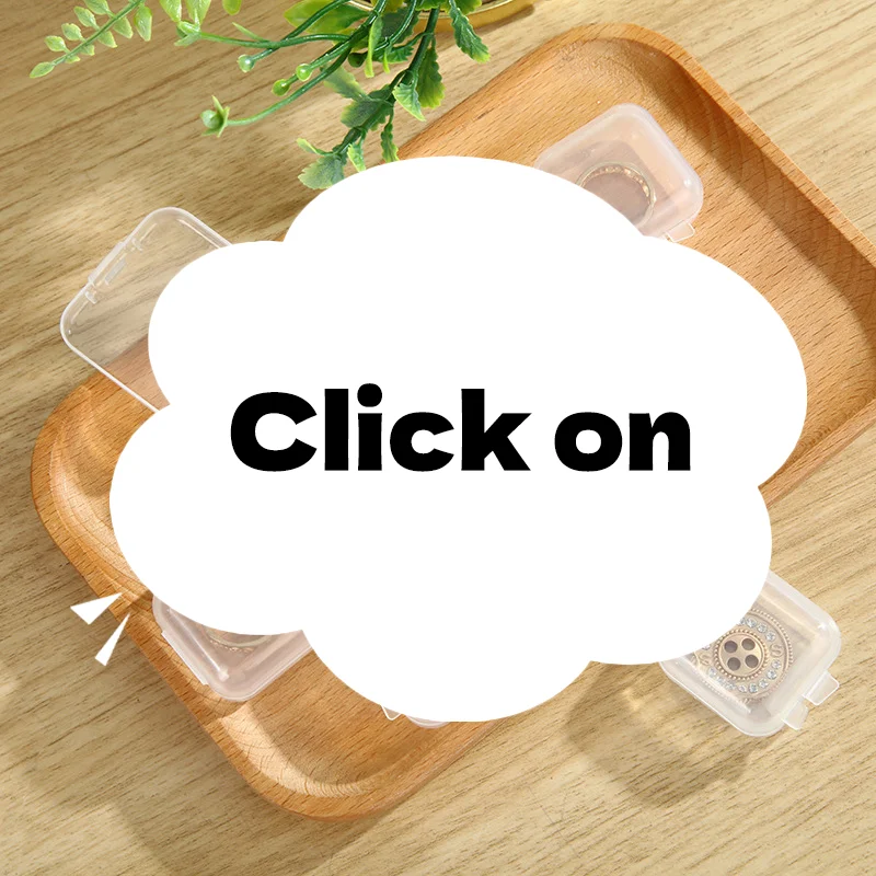 

Коробка для хранения из полипропилена, мини-прозрачный пластиковый чехол, контейнер, квадратная прямоугольная упаковочная коробка для ювелирных изделий, бусин, мелких предметов