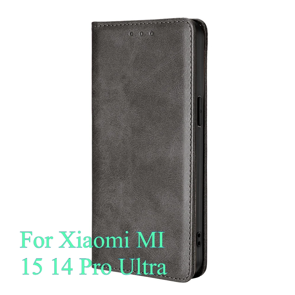 

Чехол-бумажник с откидной крышкой для Xiaomi 15 Ultra, чехлы с подставкой для Xiaomi 15 Pro 14C 14R 14T, роскошный жесткий чехол с слотом для карт