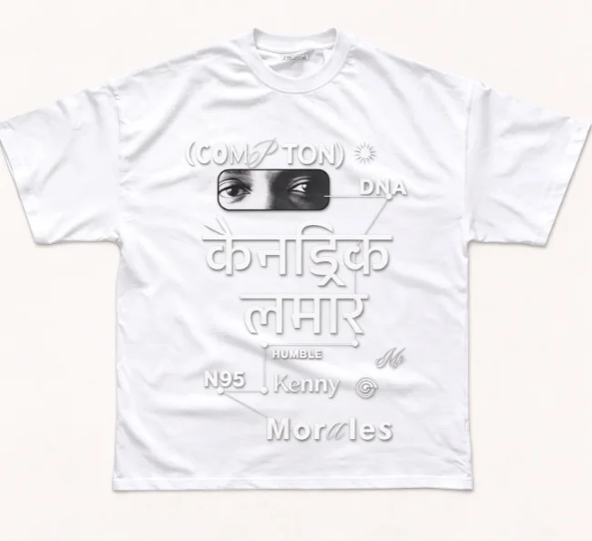 2026 new Eyes Portrait Multi‑Language Letter Graphic Tee Art Print Short Sleeve Loose Crew Neck Black Streetwear Tops For Male