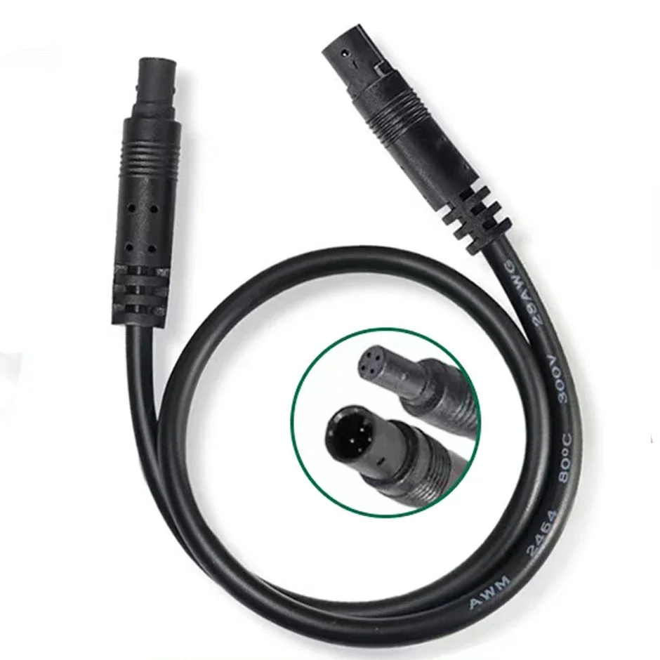 QXNY 4-Pin or 5-Pin Car DVR Camera Extension Cable 2M Male for Female Connector Cord for Dashcam Reverse Camera Cable