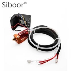 Cr10s completa extrusora hotend kit creality impressora 3d parte ventilador de refrigeração 0.4mm bico bloco de aquecimento de alumínio para Ender-3/3s ender5