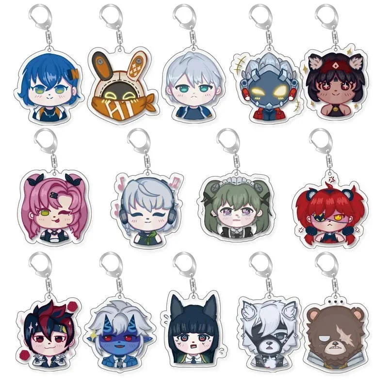 New Game Zenless Zone Zero Cosplay Keychain Anby Demara Wise Belle Acrylic Keychains Anime Goods Birthday Gifts Collection