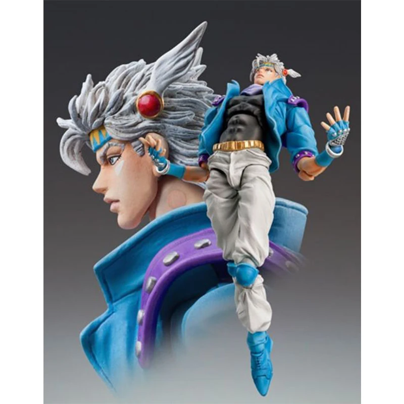 

Original Medicos Caesar Anthonio Zeppeli Blue Model Bizarre Adventure Action Figure Toys Size 160mm