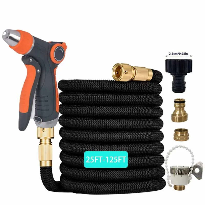 

Garden Irrigation Water Gun, Multiple Adjustable Nozzles, Retractable Magic Hose, Quick Connector, Garden Irrigation