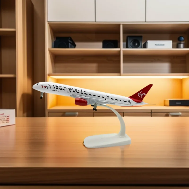 

Металлический сплав 20 см Virgin Atlantic Airlines 787 B787 Airways, литая под давлением модель самолета, игрушки, самолет с колесами, шасси