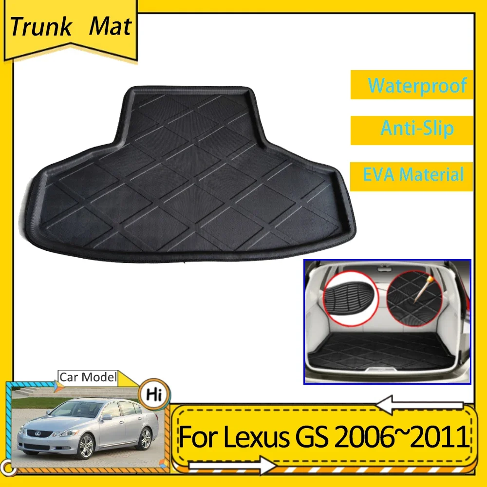 

Car Trunk Mat for Lexus GS GS350 Accsesories S190 2006~2011 2007 Waterproof Non-slip Pad Cargo Boot Liner Tray Protective Carpet