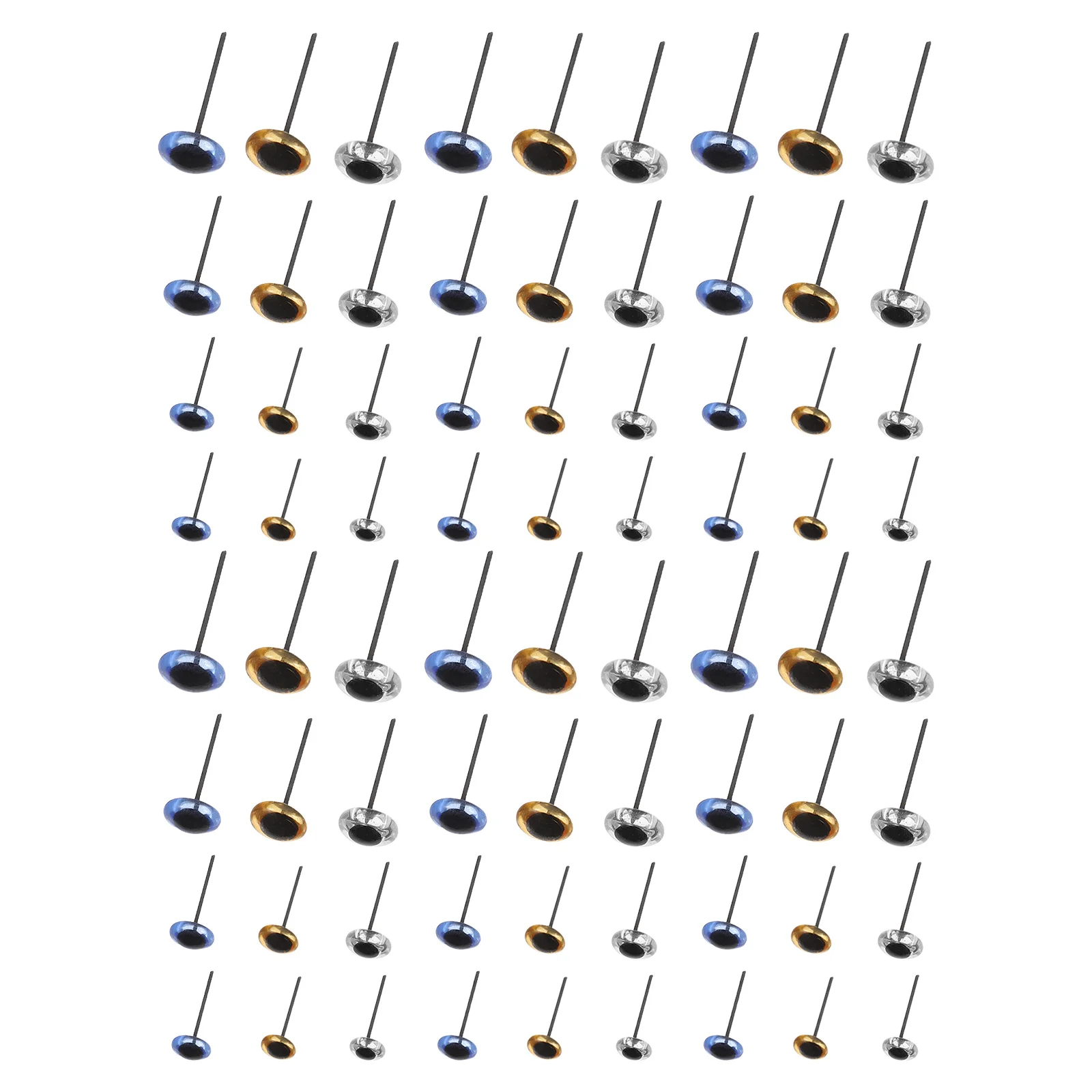 

120Pcs Glass Safety Eyes Needle Felting 4Mm 5Mm 7Mm 10Mm Handmade Eyeballs for Crafts Sew on Soft Animal Making