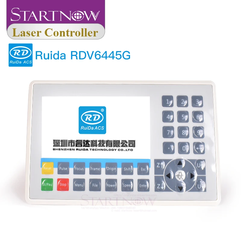 Startnow Ruida Small Vision Laser Controller System RDV6445G/S For CO2 CNC Cutting Engraver Display Panel Control Board RDV6442G