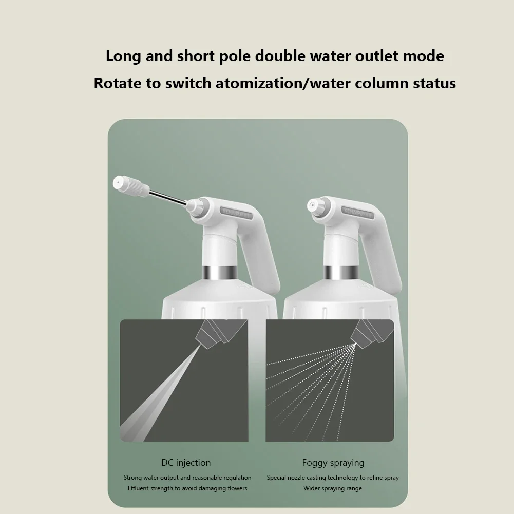 1.5/2/2.5L opryskiwacz elektryczny roślina mgiełka do twarzy butelka automatyczna podlewanie ogrodu może dezynfekcja zraszacz wody myjnia