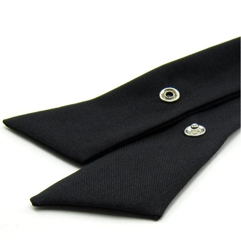 ربطة عنق J15U كاجوال رسمية بلون واحد للرجال والنساء البالغين قابلة للتعديل لربطة عنق متقاطعة