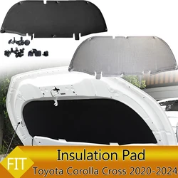 Front Engine Hood Insulation Pad Soundproof Mat Cover Foam Sound Heat Cotton Fireproof for Toyota Corolla Cross 2020-2025