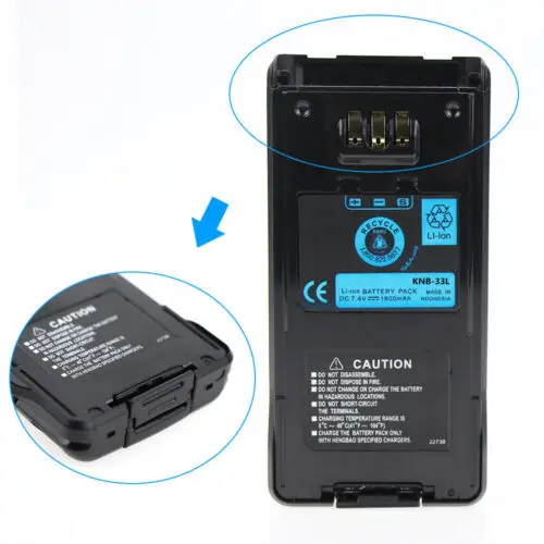 10pcs NEW 7.4V 1800mAh Li-ion Battery Pack KNB-33L for Radio Kenwood TK-2180 TK-3180