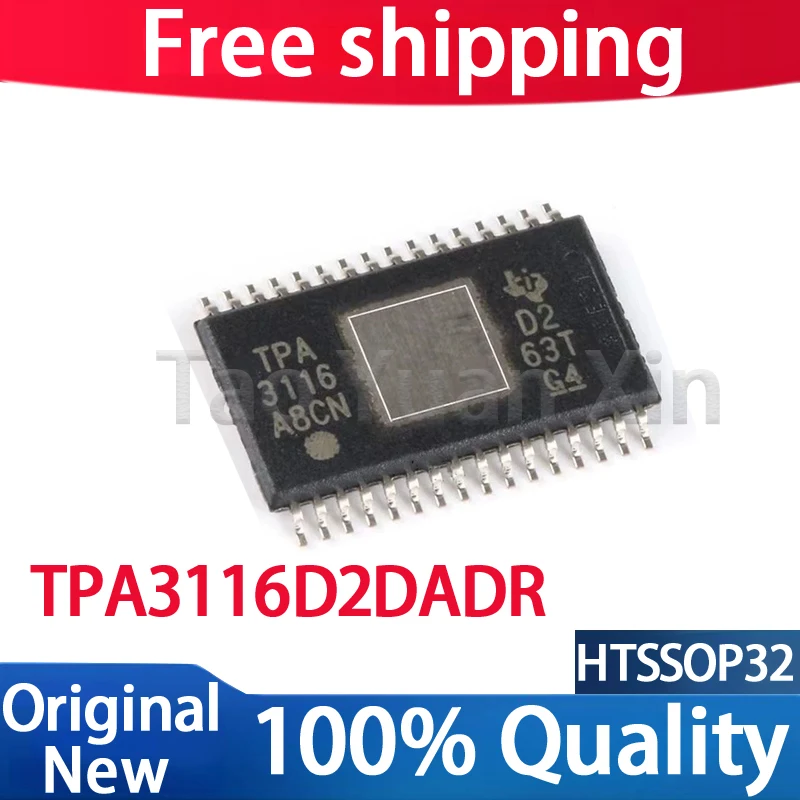 （5piece）100% New TPA3116D2DADR TPA3116D2 TPA3116 HTSSOP-32 Chipset