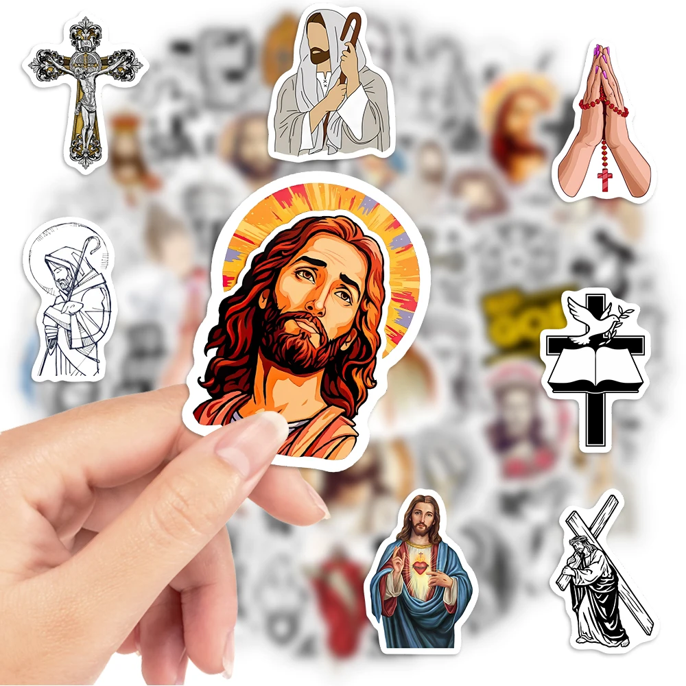 Jesus Bible God Christian Stickers Faith Church Art DIY Gift Waterproof Graffiti Decal for Laptop Phone Scrapbook Luggage Bottle