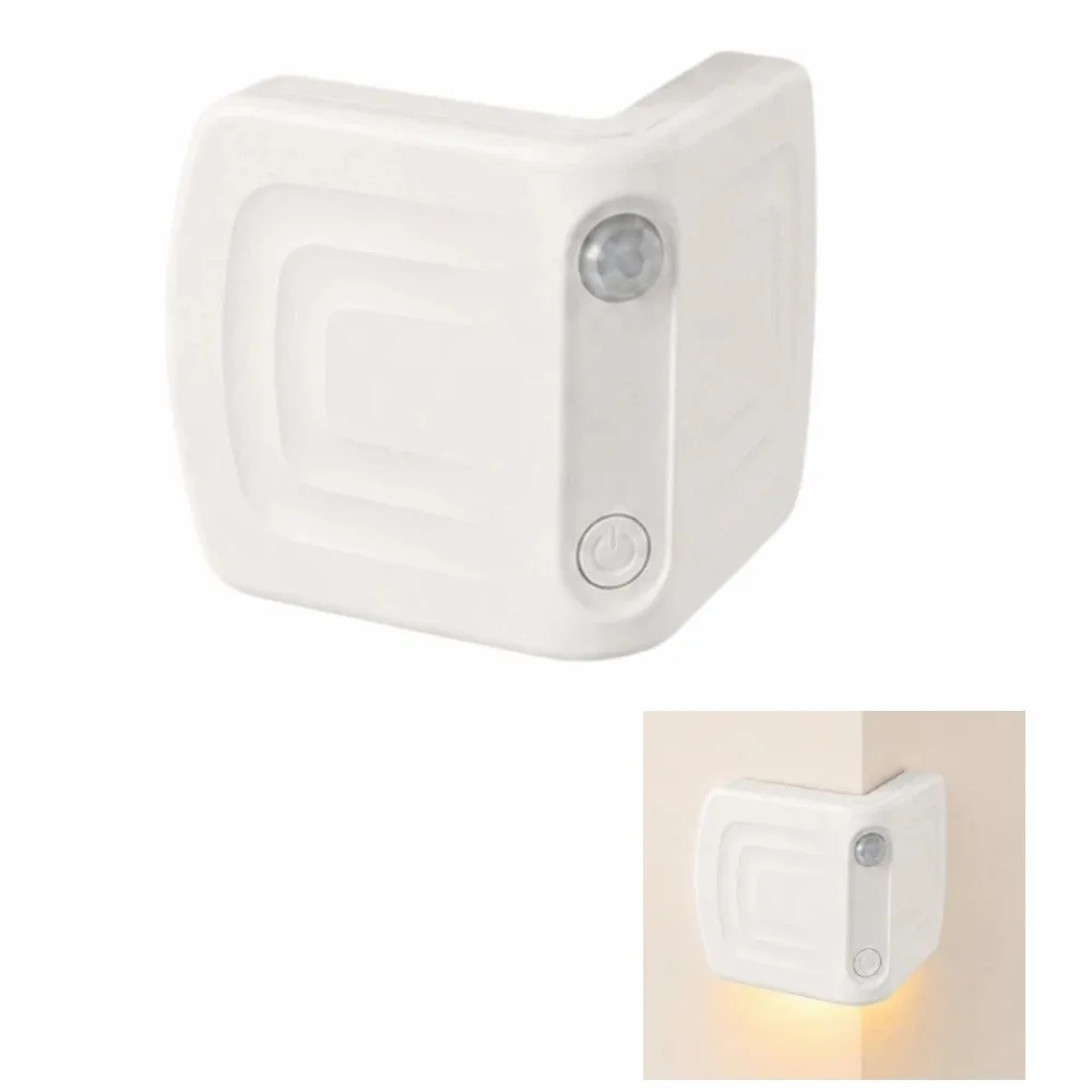Magnetic Wall Corner Night Ligh Waterproof USB Rechargeable Motion Sensor Wall Light Easy Installation 3 Colors LED Night Light
