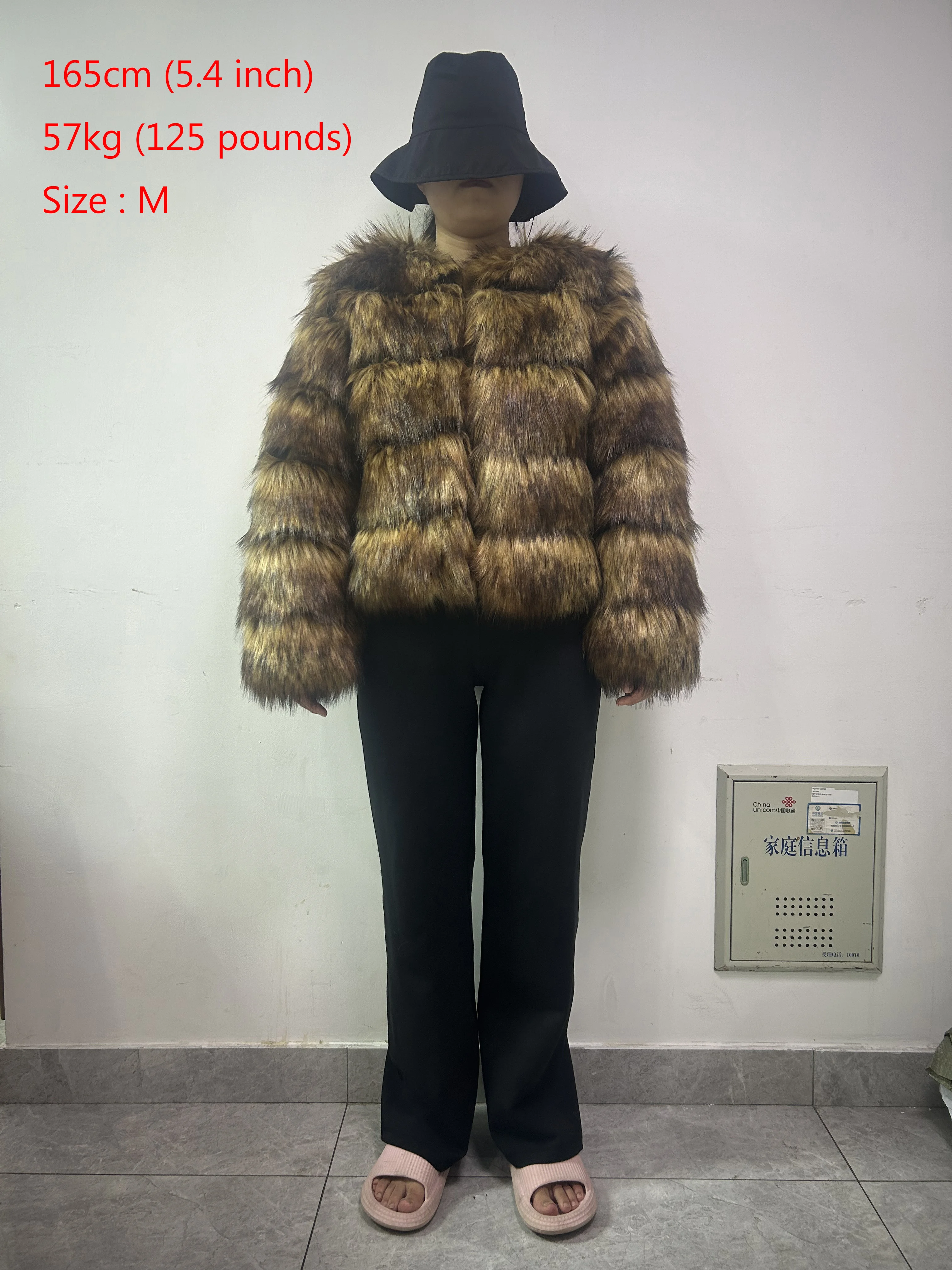 2024 Faux Waschbären Pelzmantel Frauen Jacke Luxus Mantel Frauen Winter Flauschige Jacke Dicke Warme Pelzigen Pelz Outwear Faux Pelzmantel