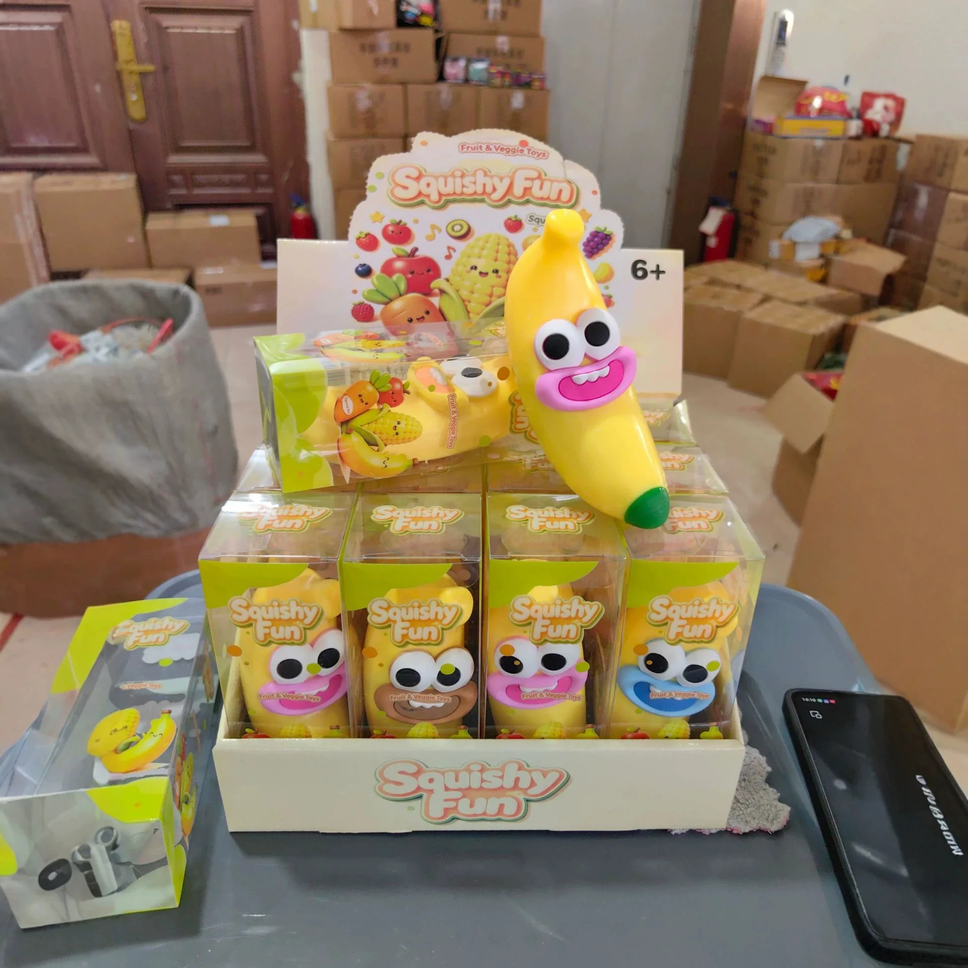 Building Blocks - Cross-border emoji smiley banana building block