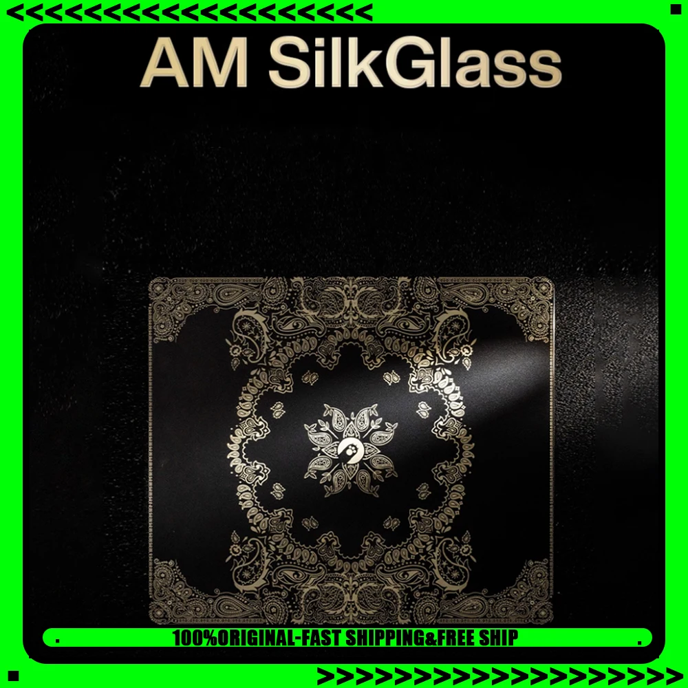 

Angry Miao AM шелковик стеклянный коврик для мыши Пейсли коврик для мыши 490x420 мм гладкий игровой коврик для мыши ПК геймер аксессуары подарки