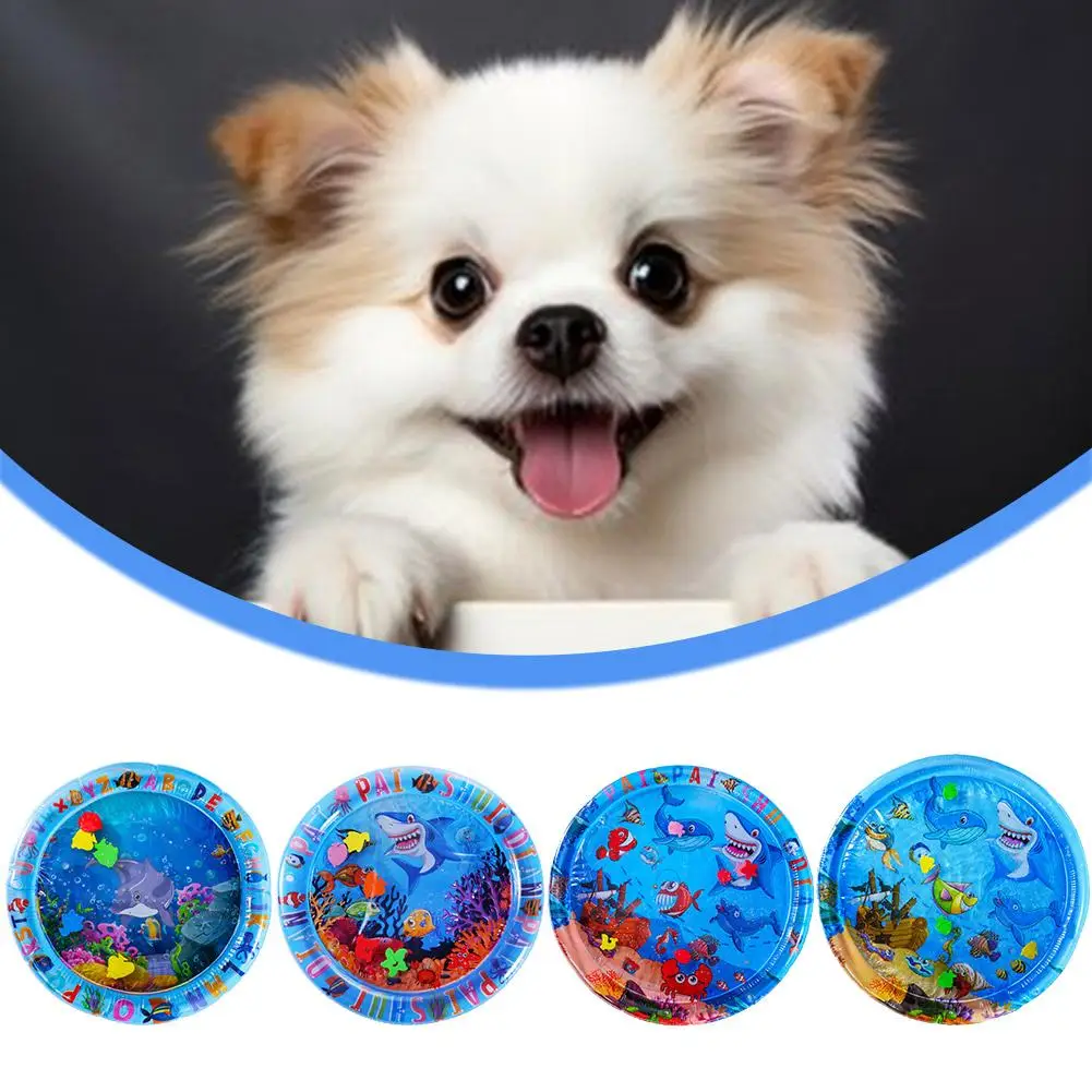 Sensory Water Mat Thickened Sensory Water Sensor Cooling Summer Cleaning Mat Mat Pets Accessories Pet Supplies O9z9