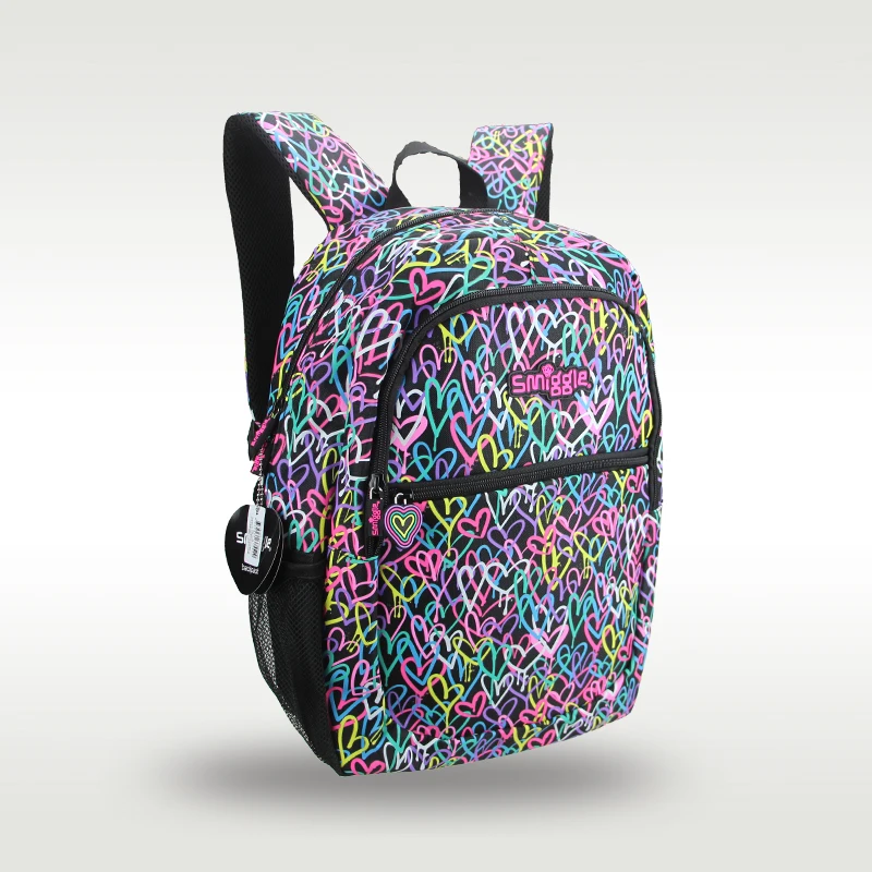 Australia original Smiggle children's hot-selling schoolbag female cute high-quality backpack love versatile schoolbag