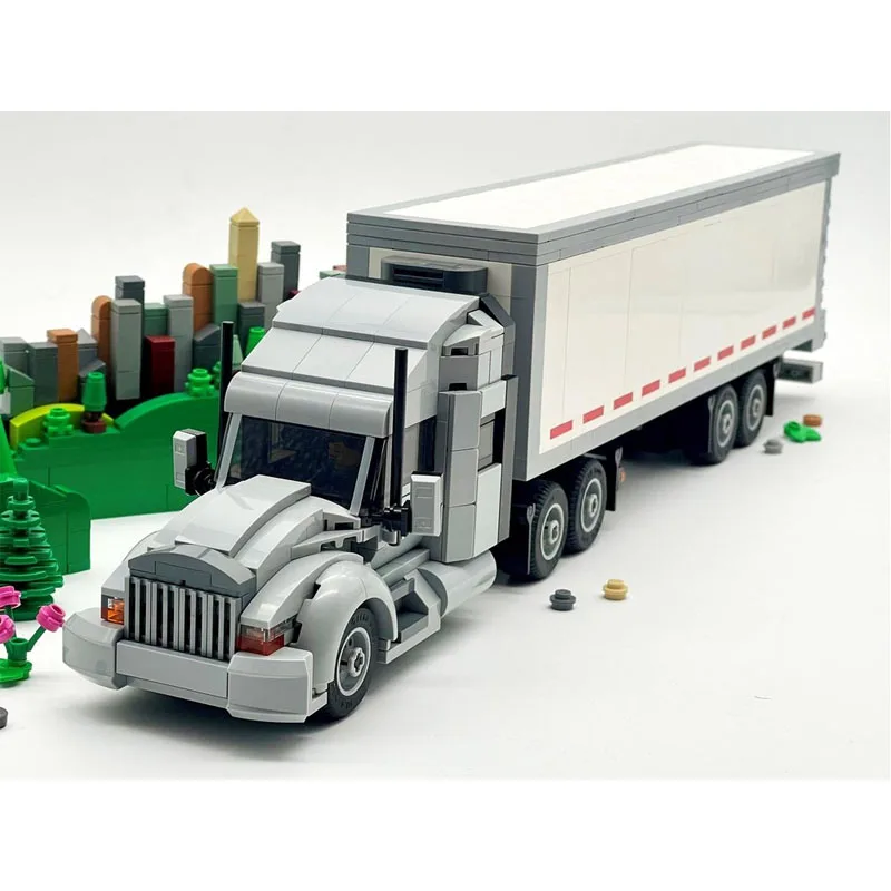 

MOC-136944 New Classic Cargo Transport Container Truck Building Blocks Model, 780 Parts, Birthday Toy Gift for Boys and Children