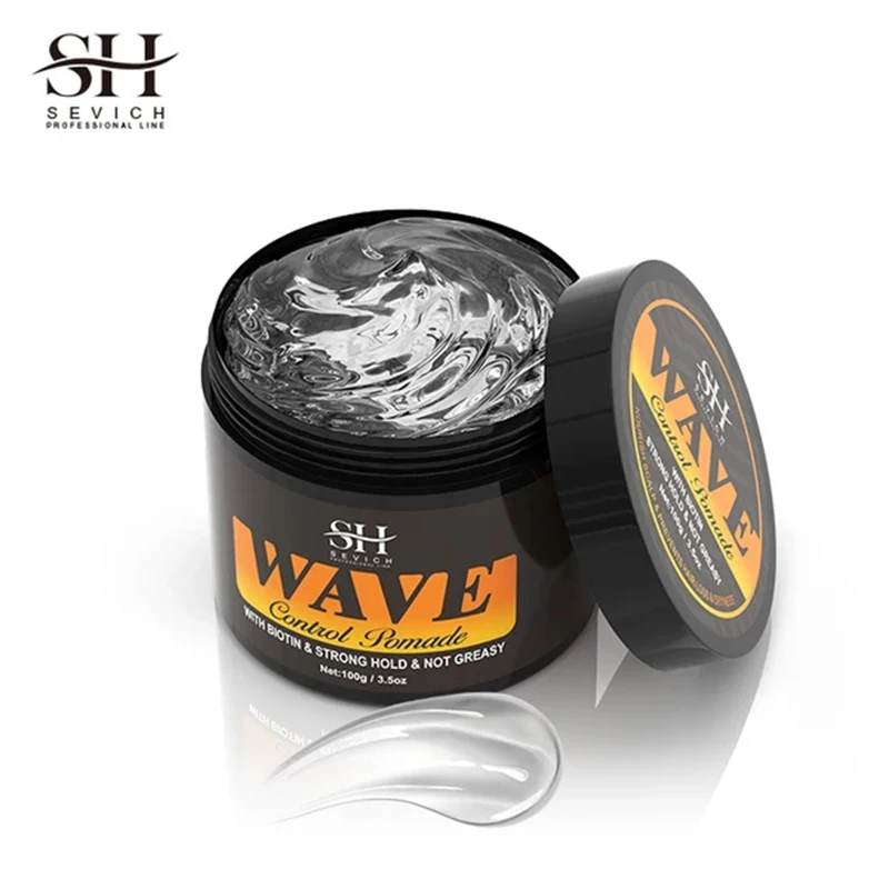 Sevich Edge Control Hair Oil Man Wavy Frizz Control Gelatin Wave Curly Hair Anti-Hair Loss Pomade Hair Styling Wax Hair Pomade
