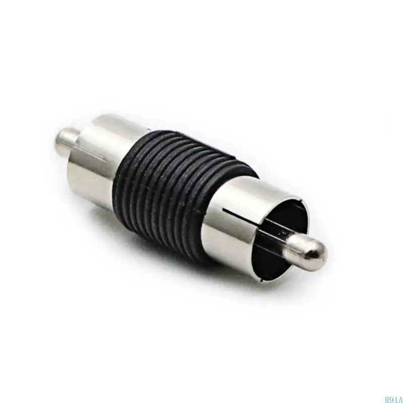 R91A 3Pack Video Male to Male Coupler Connectors for Convenient Video Cable Extension and Interferences Reductions for TVs