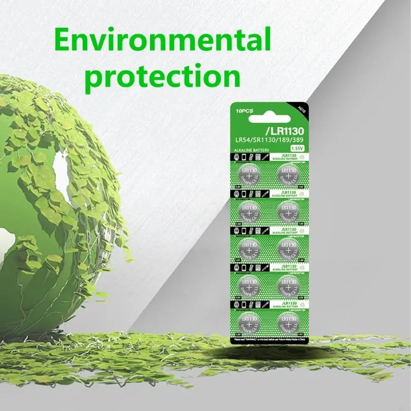 20CB 10xLR1130 Alkaline Batteries Button Coin -Batterie für Spielzeuguhren und Zubehör