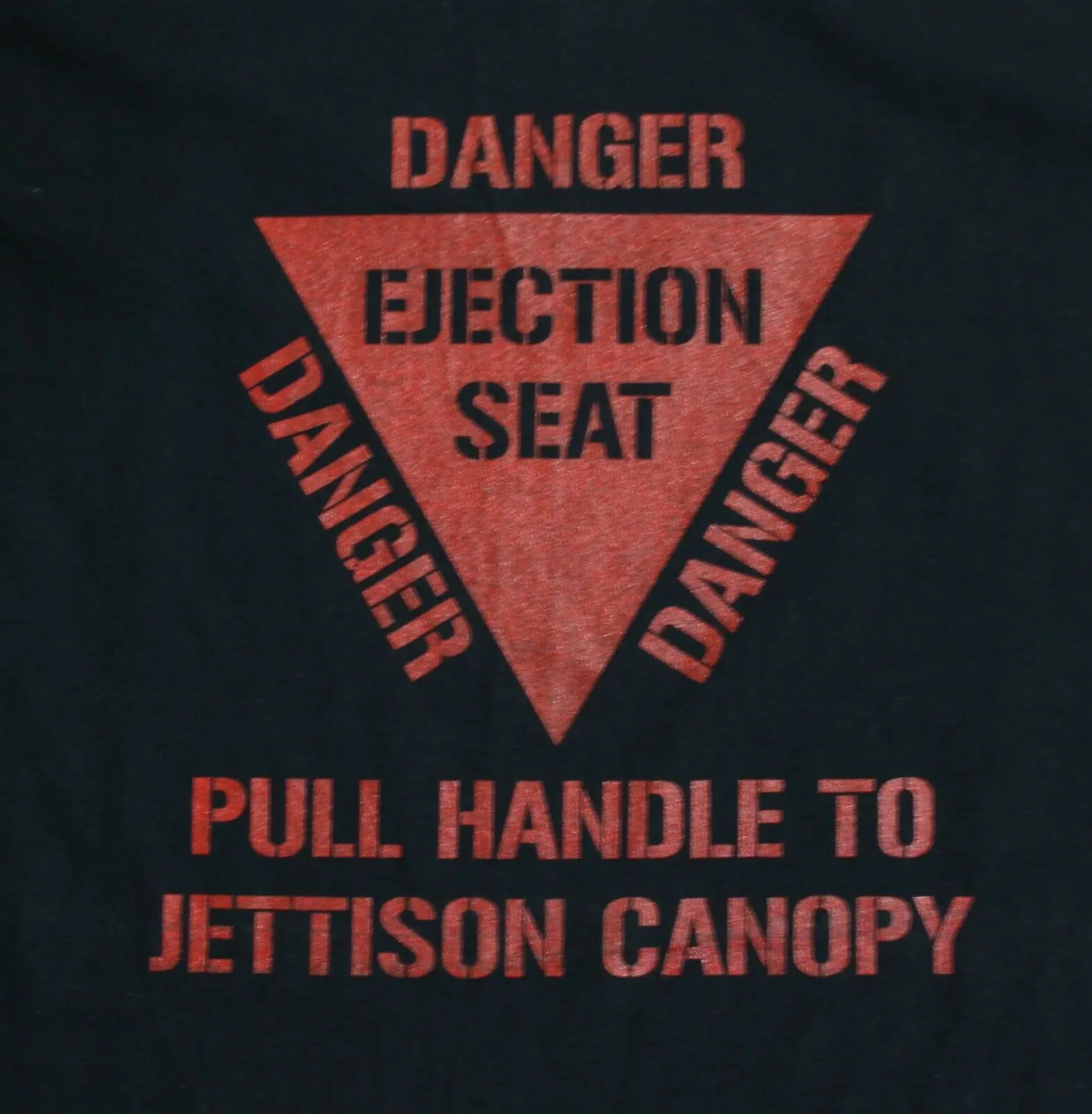 Ejection Seat Danger Exclusive Printed T-Shirt Military Forces Aviation Loose Casual Men's T-shirt New S-3XL