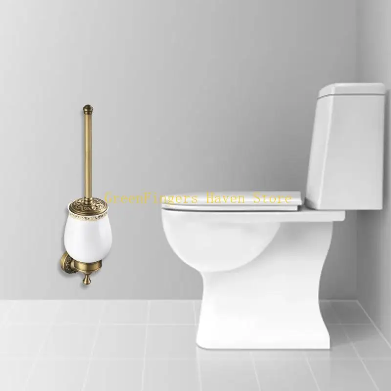 F68D Retro Themed Bathroom Brush Holders Scrubber Support Kid Safe Homes Decoration