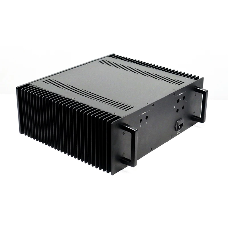 สีดํา A60 อลูมิเนียมทั้งหมด VU Meter Class A Pure ด้านหลังแชสซีเครื่องขยายเสียงเชลล์กล่อง DIY