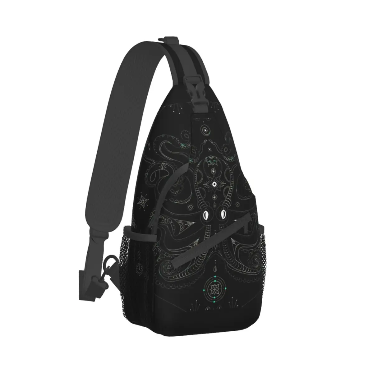 Tentacles Crossbody Bag Sports The Mastermind Mystic In Aqua Chest Bag Unisex Women Man Shoulder Backpacks