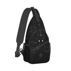 Tentacles-Bolsa Desportiva Crossbody para Homens e Mulheres, The Mastermind, Mystic in Aqua, Mochilas de Ombro Unissex